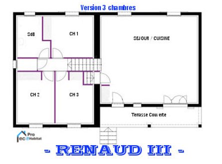 Plan version 3 chambres